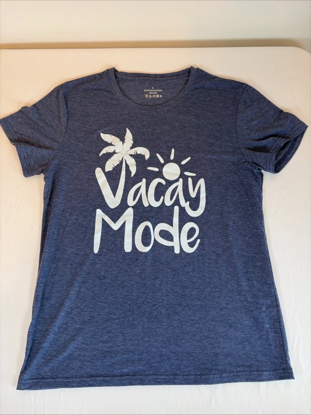 Vacay Mode T-Shirt Women's L Blue